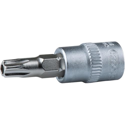 KAL-911.3963-E Douille Tournevis - 3/8'' - Torx Percé 25 - L.50 Mm - Chromemat - Sur Support
