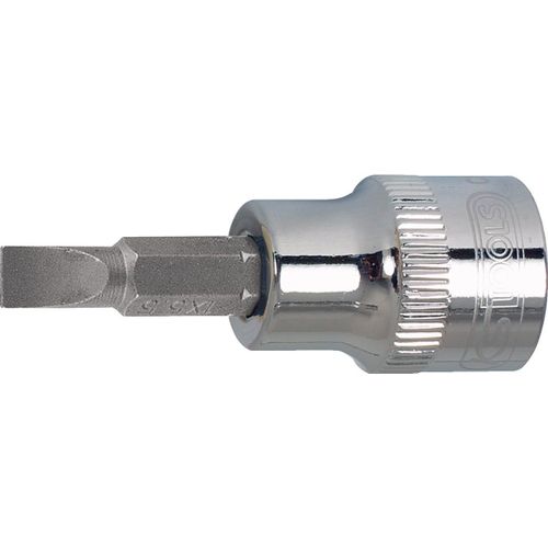 KAL-918.3854 - Douille Tournevis 3/8"", Fente 6.6 Mm - Gamme Chromeplus - En Chrome Vanadium - Finition Chromée