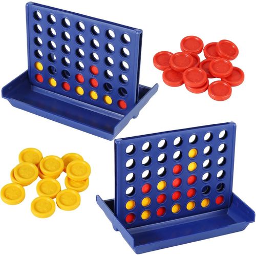 Kalanka-2pcs Mini Puissance 4 Classique Pour Enfants, Petits Jeux De Société Pour Enfants Et Parents Pour Jouet Anniversaires, Faveurs De Fête