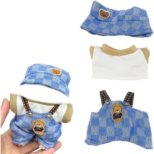 KALANKA-VêTements Lbu, Costume En Jean Bleu, Pendentif De VêTements De Poupée Lbu 17 Cm VêTements Lbu Bricolage Cadeau Pour Enfants, VêTements De Poupée Mignons Mini