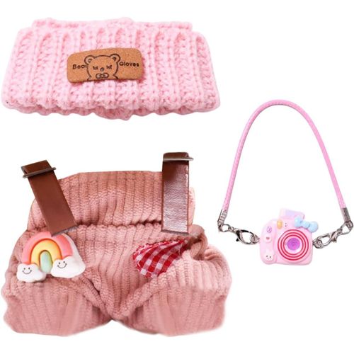 KALANKA-Stylé Vêtements Poupée pour Vinyl Plush Toy Poupée pour Vinyl Plush Toy Doll, Fait Main Crochet Miniature Accessoires Set pour Vinyl Plush Toy Vêtements Accessoires, Accessoires Poupée Cad