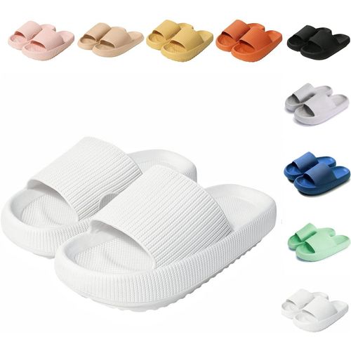 Kalanka-Claquettes Femme Chausson Homme Confortables Pantoufles Semelle Épaisse Eva Cloud Slippers Séchage Rapide Claquette Douche Antidérapant Chaussons De Bain/De Plage