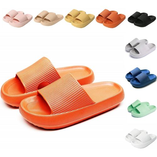 Kalanka-Claquettes Femme Chausson Homme Confortables Pantoufles Semelle Épaisse Eva Cloud Slippers Séchage Rapide Claquette Douche Antidérapant Chaussons De Bain/De Plage