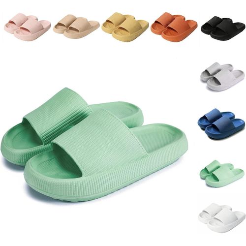 Kalanka-Claquettes Femme Chausson Homme Confortables Pantoufles Semelle Épaisse Eva Cloud Slippers Séchage Rapide Claquette Douche Antidérapant Chaussons De Bain/De Plage