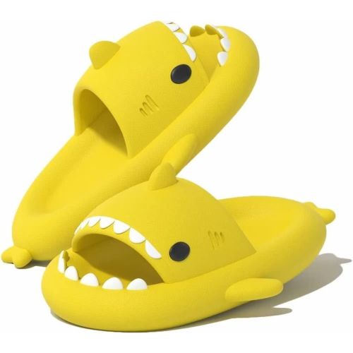 Kalanka-Claquettes De Requin Femme Homme Été Chaussons De Piscine Et Plage Pantoufles Antidérapant Shark Cloud Slippers Semelles Épaisses Intérieur Et Extérieur