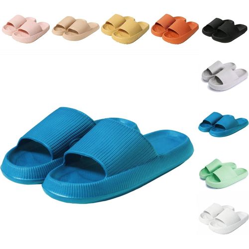 Kalanka-Claquettes Femme Chausson Homme Confortables Pantoufles Semelle Épaisse Eva Cloud Slippers Séchage Rapide Claquette Douche Antidérapant Chaussons De Bain/De Plage