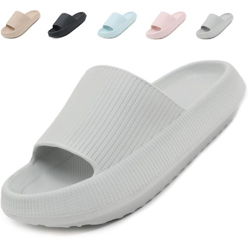 Kalanka-Claquettes Femme Sandales Homme Confortables Pantoufles Antidérapant Chaussures De Bain Cloud Slides Pour Maison Plage Piscine