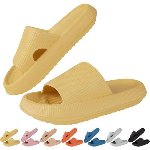 Kalanka-Claquette Hommes Femme Été Pantoufles De Douche Sandales Confortable Maison Chaussons De Bain Antidérapant Chaussures De Piscine Plage Pantoufles Plateforme