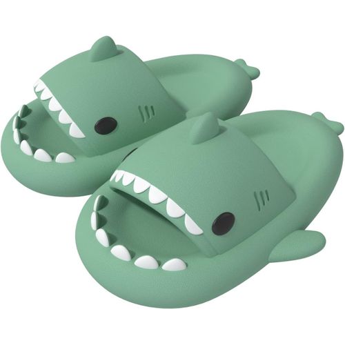 Kalanka-Femme Homme Enfant Claquettes De Requin Été Shark Slides Slippers Antidérapante Chaussures De Piscine Plage Chaussons De Bain