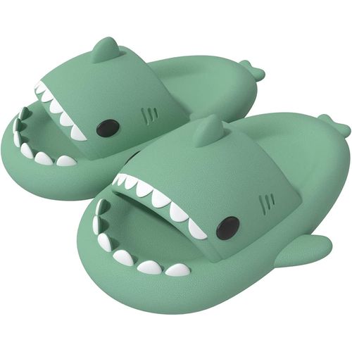 Kalanka-Claquettes De Requin Homme Femme Chaussons De Piscine Et Plage Shark Slides Été Antidérapante Confort Sandales Pantoufles