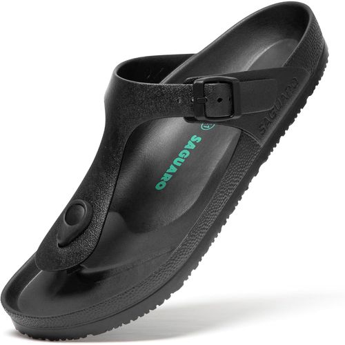 Kalanka-Sandales Homme Femme Été Pantoufles Antidérapantes Chaussons De Bains Légers Flip Flops Taille 36-48 Eu
