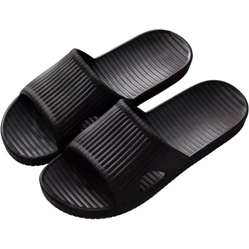 Kalanka-Femmes Hommes Chaussons De Douche Open Toe Sliders D'été Sandales Antidérapantes Unisex Slip On Chaussons Pour La Maison Salle De Bains Intérieure Piscine
