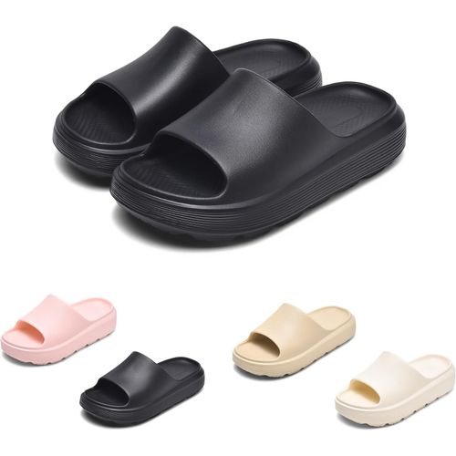 Kalanka-Claquettes Hommes Chaussons Femme Antidérapant Sandales Pantoufles Confortable Unisex Epaisse Foam Slides Pour Maison, Jardin, Salle De Bain, Piscine, Plage