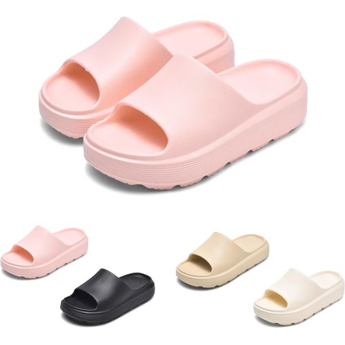 Kalanka-Claquettes Hommes Chaussons Femme Antidérapant Sandales Pantoufles Confortable Unisex Epaisse Foam Slides Pour Maison, Jardin, Salle De Bain, Piscine, Plage