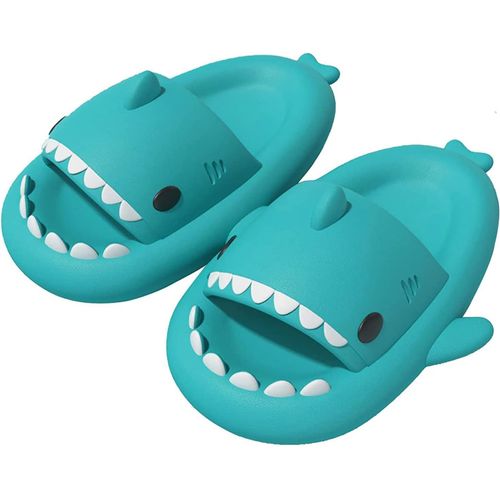 Kalanka-Claquettes De Requin Homme Femme Chaussons De Piscine Et Plage Shark Slides Été Antidérapante Confort Sandales Pantoufles