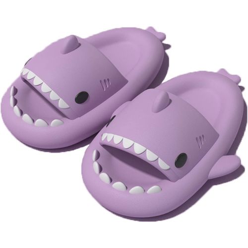 Kalanka-Claquettes De Requin Femme Homme Chaussons Tongs Sandales Femme Été Pantoufles De Douche Antidérapantes Confortables Chaussures De Plage Et Piscine Shark Slides Slippers