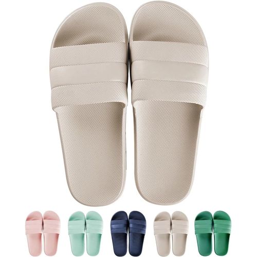 Kalanka-Claquettes Femme Homme Ete Chaussures De Piscine Douche Pantoufles Maison Chaussons Slide