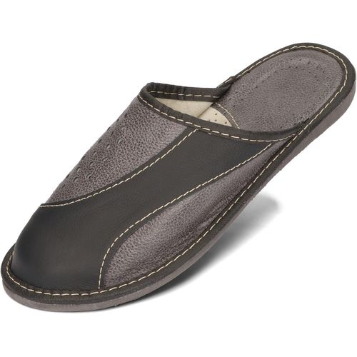 Kalanka-Pantoufles Pour Hommes Pantoufles En Cuir Naturel 40-46 Eu