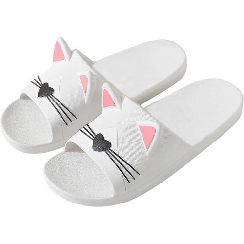 Kalanka-Pantoufles Pour Chats Confortable Femmes Chaussons De Salle Bain Doux Pantoufles De Plage Sandales