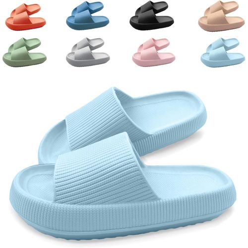 Kalanka-Claquettes Femme Homme Antidérapante Pantoufles De Douche Soft Chaussons De Bain Sandales Chaussure De Plage Piscine Maison Slippers