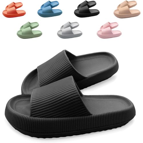 Kalanka-Claquettes Femme Homme Antidérapante Pantoufles De Douche Soft Chaussons De Bain Sandales Chaussure De Plage Piscine Maison Slippers