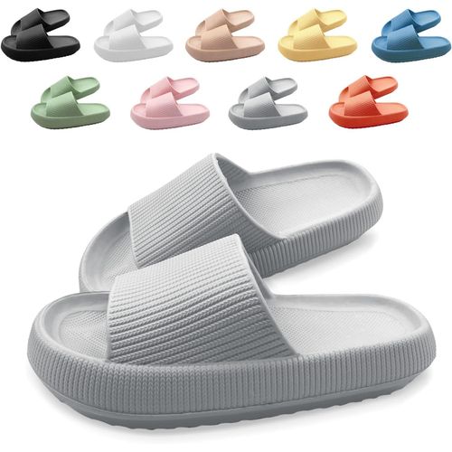 Kalanka-Claquettes Femme Homme Antidérapante Pantoufles De Douche Soft Chaussons De Bain Sandales Chaussure De Plage Piscine Maison Slippers