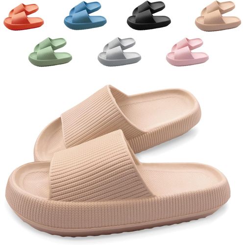 Kalanka-Claquettes Femme Homme Antidérapante Pantoufles De Douche Soft Chaussons De Bain Sandales Chaussure De Plage Piscine Maison Slippers