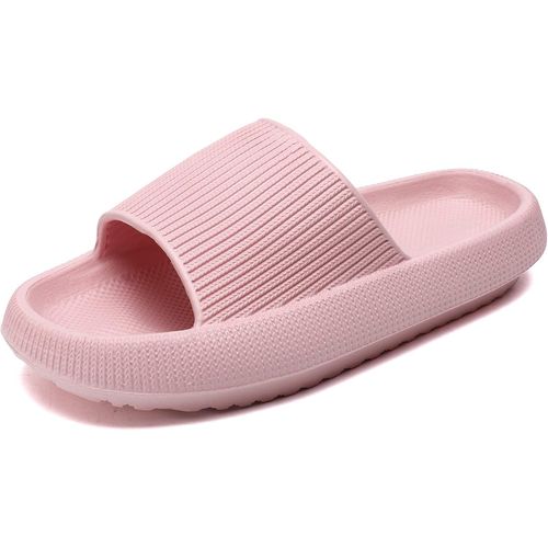 Kalanka-Pantoufles Claquettes Femmes Hommes Summer Chaussons,Massage De Douche Salle De Bain Non Glissée Séchage Rapide Orteil Ouvert Super Doux Confortable Pantoufles