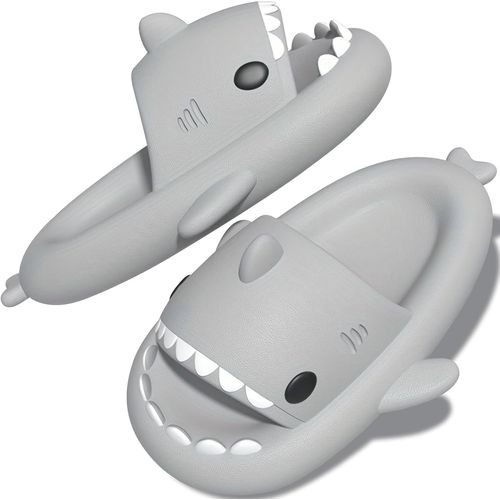 Kalanka-Chausson Requin,Claquette Requin,Pantoufle Requin Adulte Femme Homme Enfant,Claquettes Drole Confortable Unisexe Été Shark Slippers