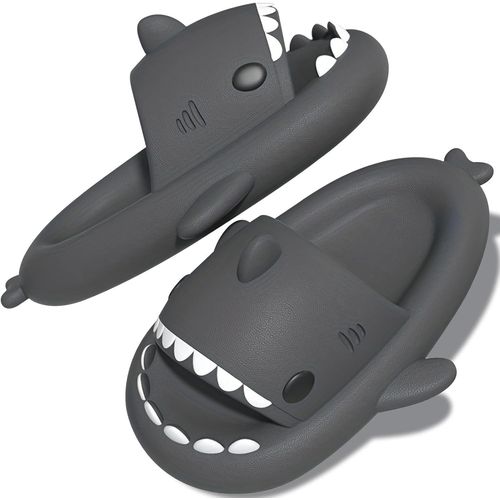 Kalanka-Chausson Requin,Claquette Requin,Pantoufle Requin Adulte Femme Homme Enfant,Claquettes Drole Confortable Unisexe Été Shark Slippers