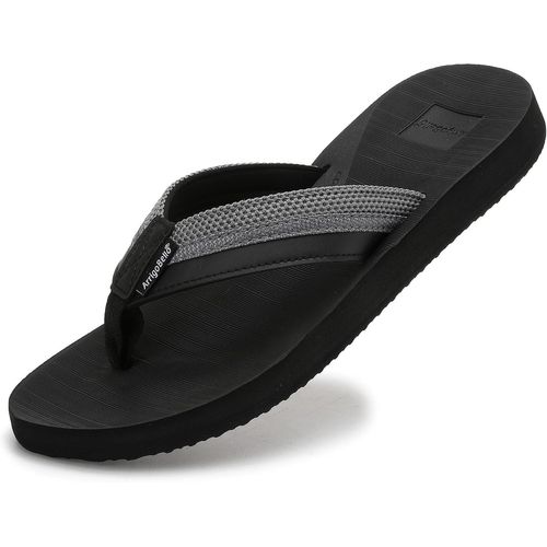 Kalanka-Homme Confortable Tongs, Été Durables Légères Antidérapante Chaussures De Plage Piscine Sandales