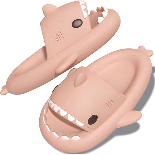 Kalanka-Chausson Requin,Claquette Requin,Pantoufle Requin Adulte Femme Homme Enfant,Claquettes Drole Confortable Unisexe Été Shark Slippers