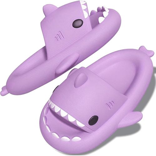 Kalanka-Chausson Requin,Claquette Requin,Pantoufle Requin Adulte Femme Homme Enfant,Claquettes Drole Confortable Unisexe Été Shark Slippers