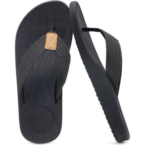 Kalanka-Tongs Pour Hommes Été Antidérapantes Plage Piscine Sandales Synthétiques Thongs Chaussures