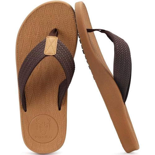 Kalanka-Tongs Pour Hommes Été Antidérapantes Plage Piscine Sandales Synthétiques Thongs Chaussures