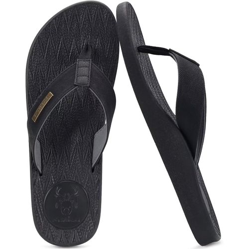 Kalanka-Tongs Pour Hommes Été Antidérapantes Plage Piscine Sandales Synthétiques Thongs Chaussures
