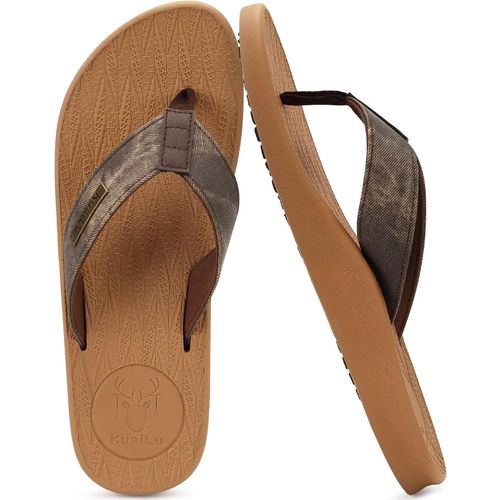 Kalanka-Tongs Pour Hommes Été Antidérapantes Plage Piscine Sandales Synthétiques Thongs Chaussures