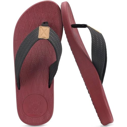 Kalanka-Tongs Pour Hommes Été Antidérapantes Plage Piscine Sandales Synthétiques Thongs Chaussures