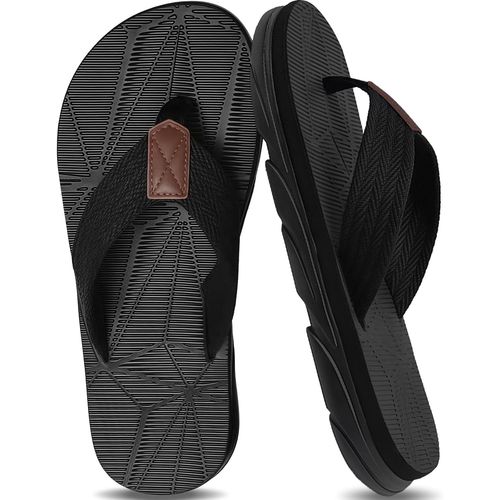 Kalanka-Tongs Pour Homme - Sandales De Douche À Bout Ouvert - Pour Salle De Bain - Été - Plage - En Cuir - Sandales À Enfiler