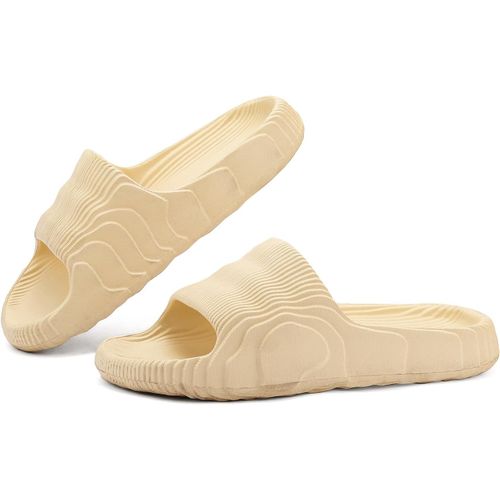Kalanka-Chaussons Femme Chaussure Homme Claquettes Été, Pantoufles Confortable Sandales Piscine, Slippers Slides De Plage