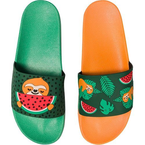 Kalanka-Chaussure & Pantoufles Homme Femme & Enfants Sandales Antidérapant Designs Amusants Livre Pizza Café Renard Lama Cadeau