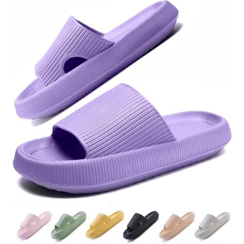 Kalanka-Nuage Chaussons Femme Homme Claquettes Confortables Pantoufle Cozyslides Semelle Épaisse Cloud Slippers Unisex Taille Eu 36-47