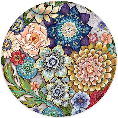 KALANKA-Tapis de Souris avec Bord Cousu, Tapis de Souris de qualité supérieure, texturé, imperméable, Base en Caoutchouc antidérapant, Accessoires de Bureau,Fleur succulente