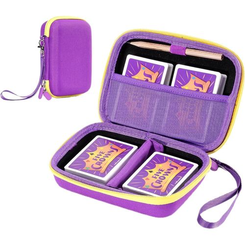Kalanka-Sac Pour Cartes À Collectionner, Rangement Pour Cartes À Jouer Étui De Transport Uno Pour De 300 Cartes, Étui Uniquement -Violet