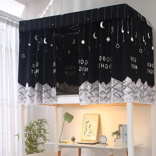 Kalanka-Rideau Pour Lit Superposés Rideau Ombrage Occultant Mezzanine Dortoir Tente De Lit Couvre-Lits Baldaquin Moustiques Cabane Ciel De Lits Tentation Couchette Étudiants Collèges Draperies