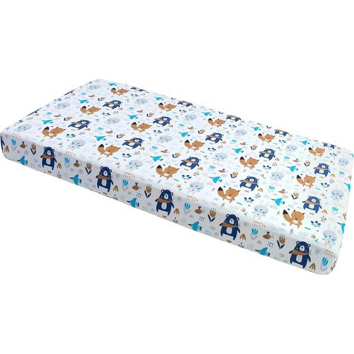 Kalanka-Drap Housse 60x120 Lit Bebe Matelas Enfant Bébé - 100% Coton Fitted Draps Lit Pour Baby Bed Cover Sheets Matela Literie Mattress Couette (Boho Animals)