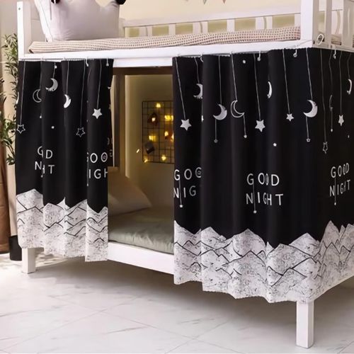 Kalanka-Rideau Pour Lit Superposés Rideau Ombrage Occultant Mezzanine Dortoir Tente De Lit Couvre-Lits Baldaquin Moustiques Cabane Ciel De Lits Tentation Couchette Étudiants Collèges Draperies