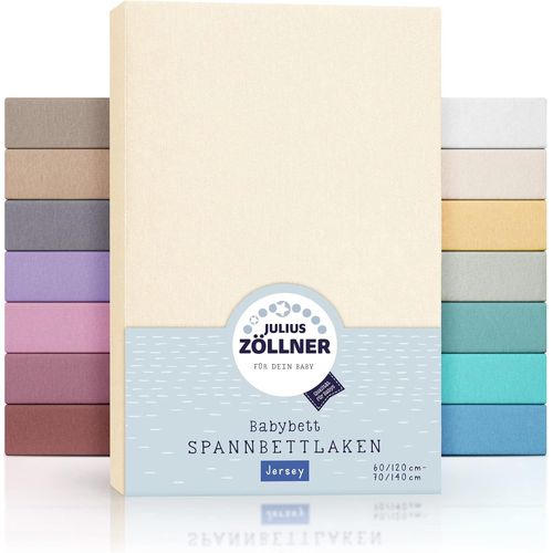Kalanka-Lot De 2 Draps-Housses En Jersey Pour Lit Bébé Et Enfant - 100% Jersey De Coton - Certifié Oeko-Tex Standard 100 - Dimensions : 60 X 120 Cm / 70 X 140 Cm - Écru