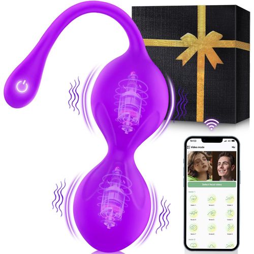Kalanka-Vibromasseurs Feminin Oeuf Vibrant Femme À Distance App 9 Modes Sex Toy¿S Femme Vibromasseur, Femme Clitoridien Puissant Stimulateur Point G Gode Vibro-Masseur Va Et Vient Sextoyse Couple(Pur