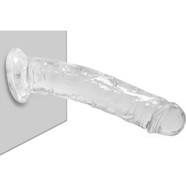 Kalanka-Gros Godes Ventouse,21.5cm Gode Dildo, Etanche Godemichet, Réaliste Godemiché Anal Penis Pene Pour Femme Homme Transparent